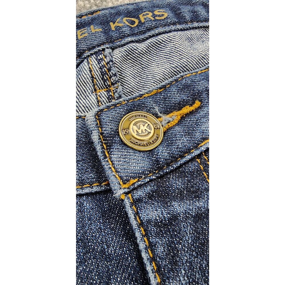 Michael Kors Jeans Womens 4 Blue Bootcut Stretch Flare Classic Casual Dark Denim - Picture 13 of 16